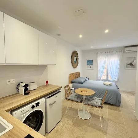 Le Cocon Méditerranéen Refait à Neuf, Climatisé, à 300m Des Plages Appartement